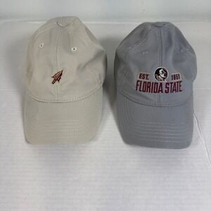 Legacy Athletic Florida State Hat Bundle Mens OSFM Tan Grey 2 Pack FSU Cap